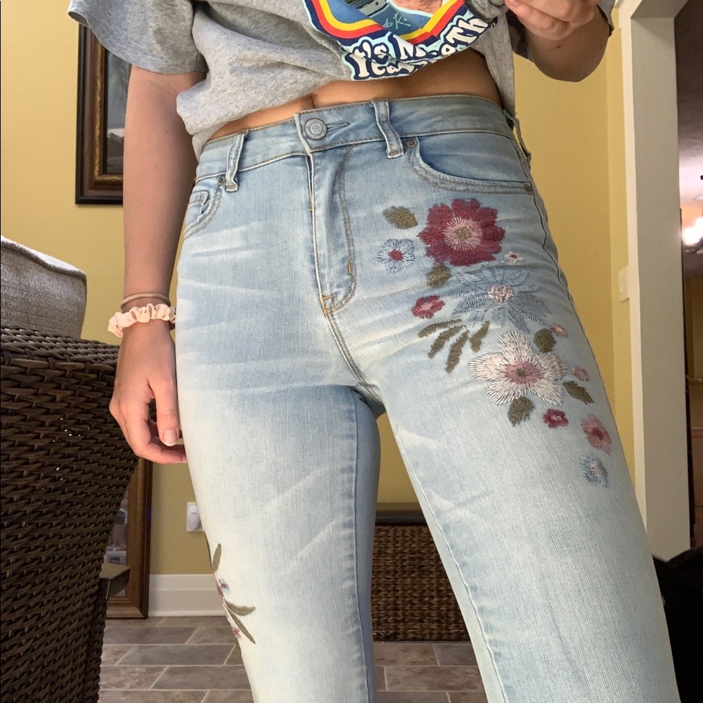high waisted jeans